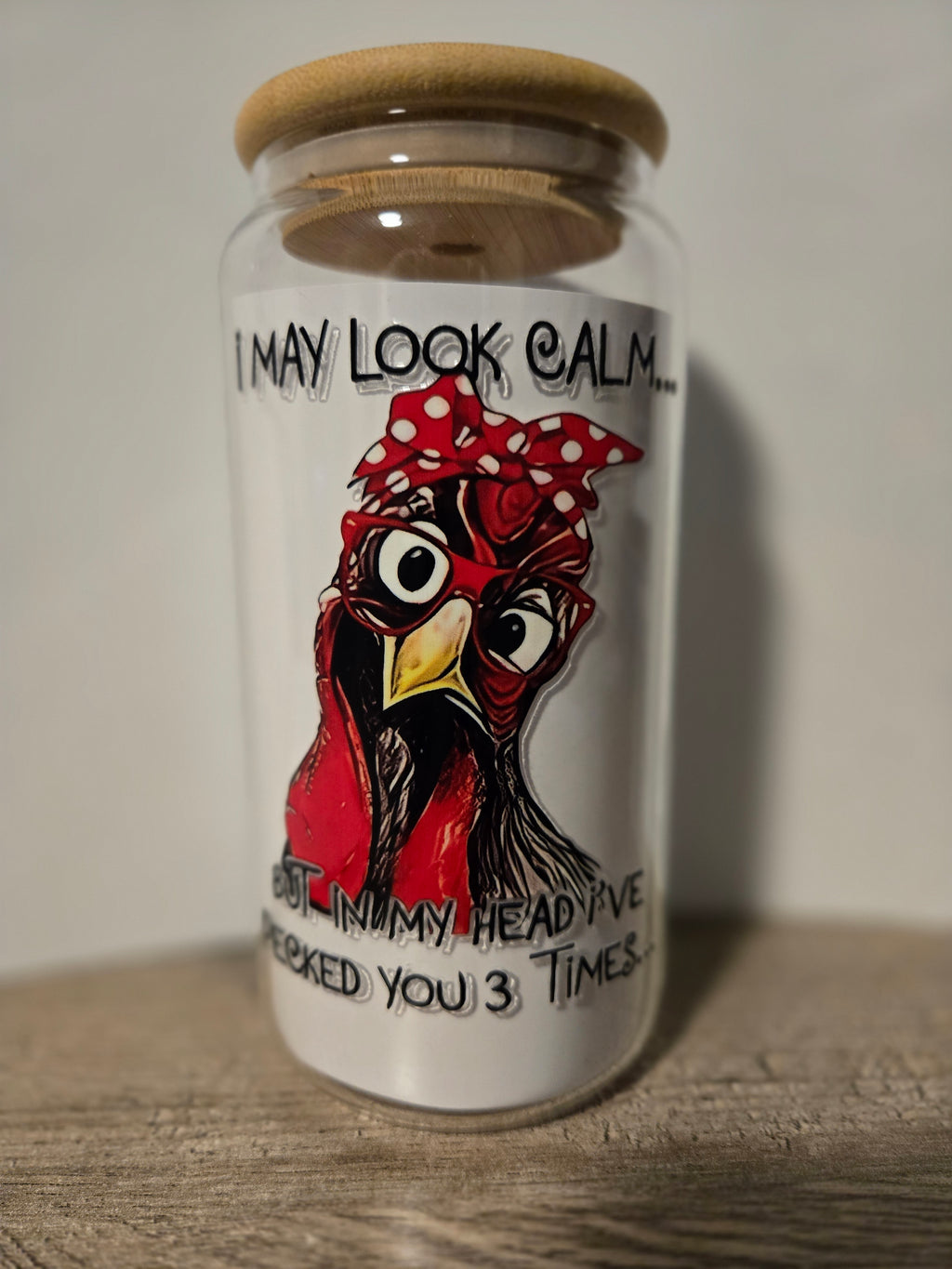 Chickens glass cups