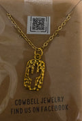 Cactus cut pendant necklace