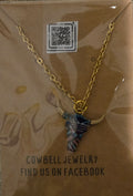 Longhorn pendant necklace