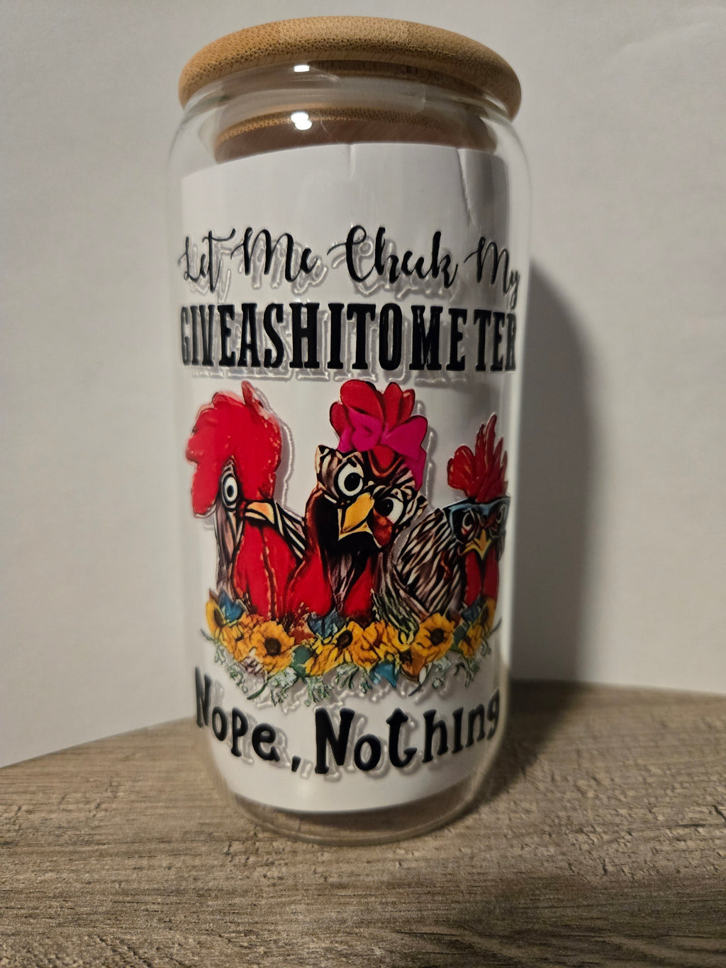 Chickens glass cups