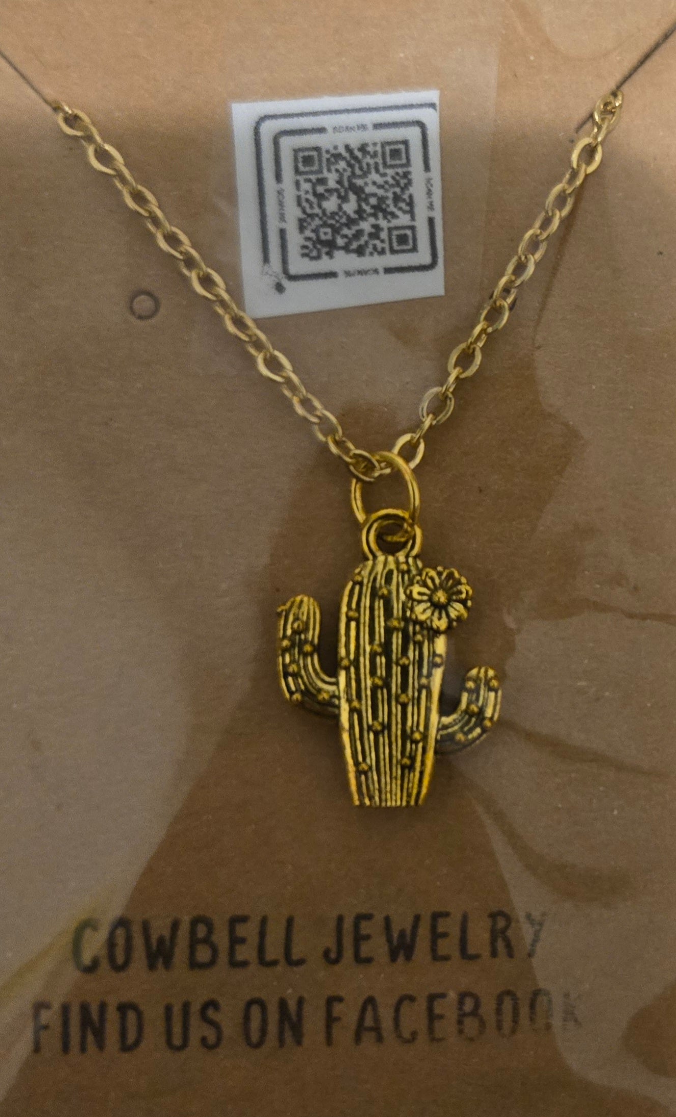 Cactus Pendant Necklace