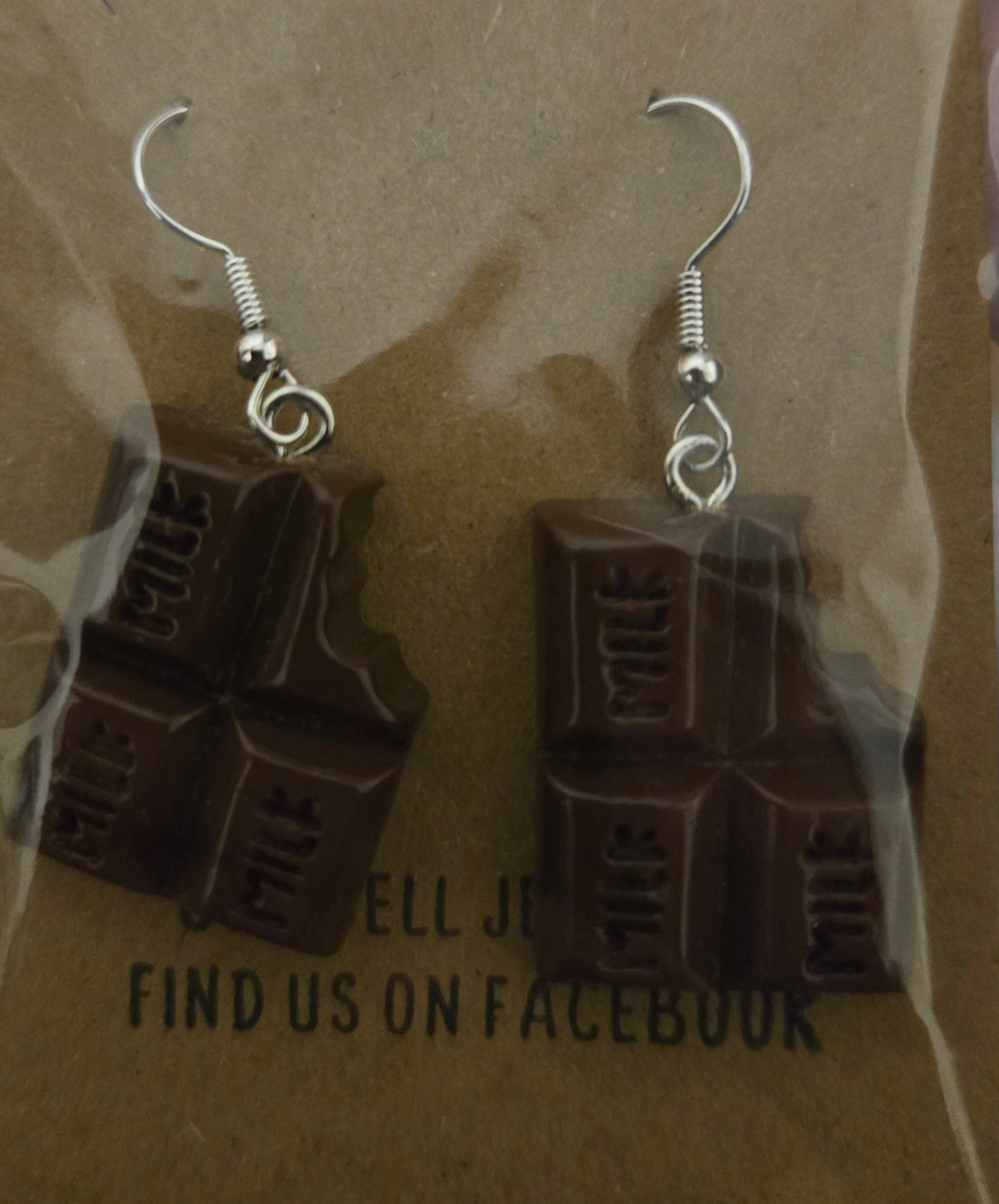 Chocolate bar Earrings