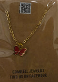Butterfly pendant necklace