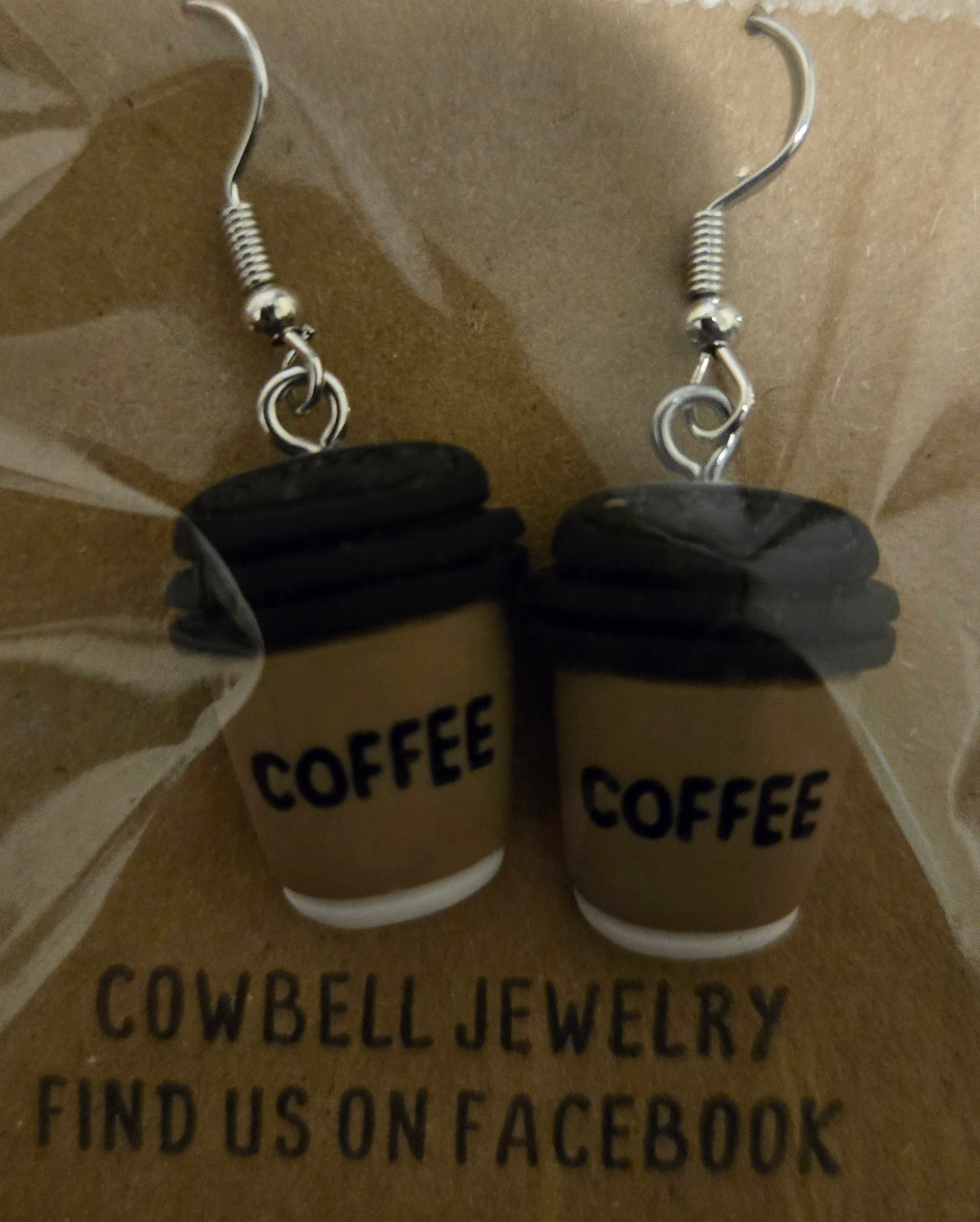 Coffee earrings