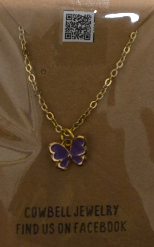 Butterfly pendant necklace
