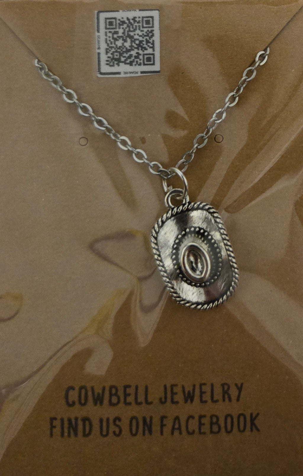 cowboy hat pendant necklace