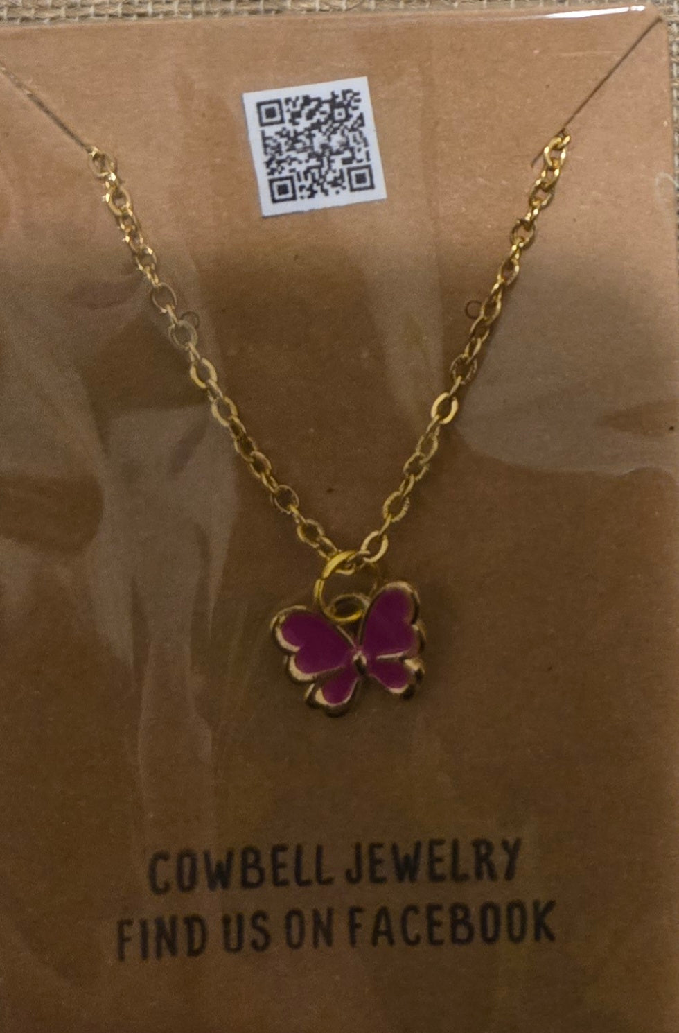 Butterfly pendant necklace