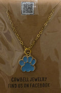 Paw print pendant necklace